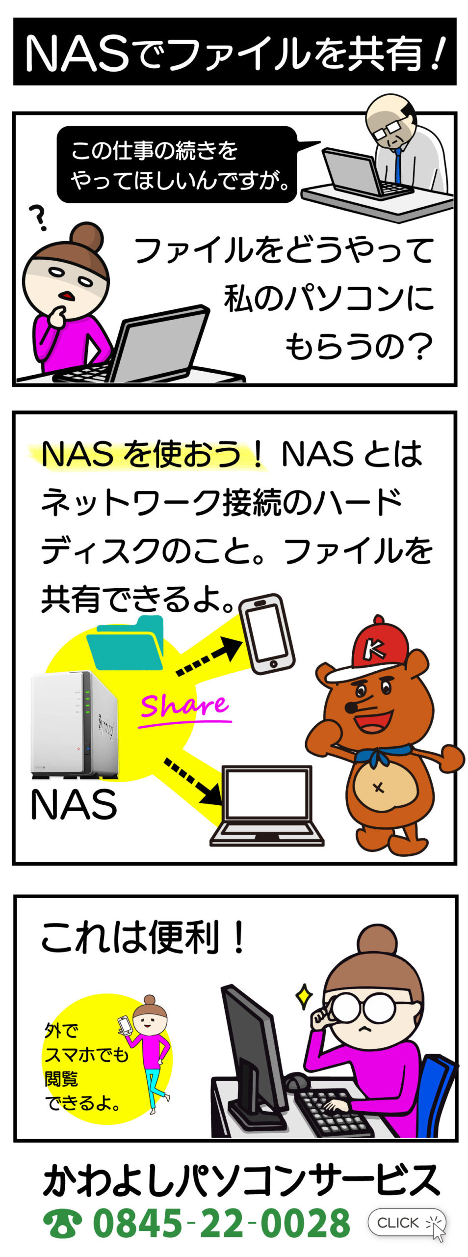 NASでファイルを共有！