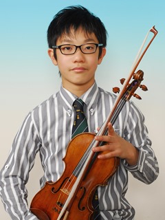 世界的少年ヴァイオリン奏者福田廉之介さん来因 13日三庄・寺谷公園
