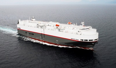 内海造船・瀬戸田自動車運搬船完工