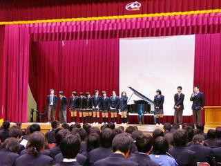 [12月10日] 因島高校で課題研究発表会　総合学科校として充実示す