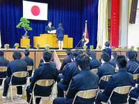 [3月13日] 因島・瀬戸田７中学校で３３９人が卒業