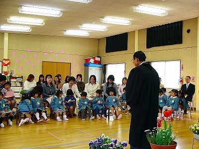 [4月10日] 博愛幼稚園で入園式（瀬戸田）