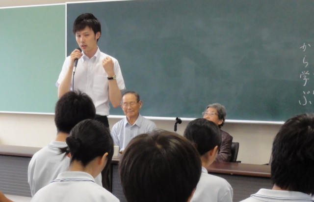 因島高校一年生　平和教育講演会